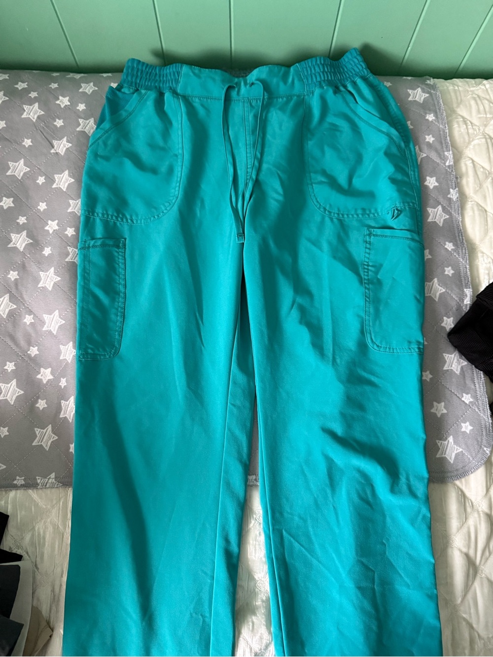 Scrubstar Teal Green Cargo Scrub Pants